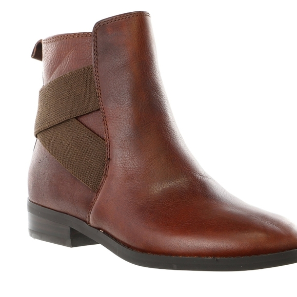 LAUREN Ralph Lauren‎ Kaliyah Leather Ankle Boot GUC Size 6B - Picture 1 of 16